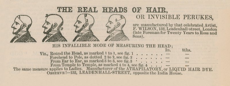 Publicité pour des perruques - English School