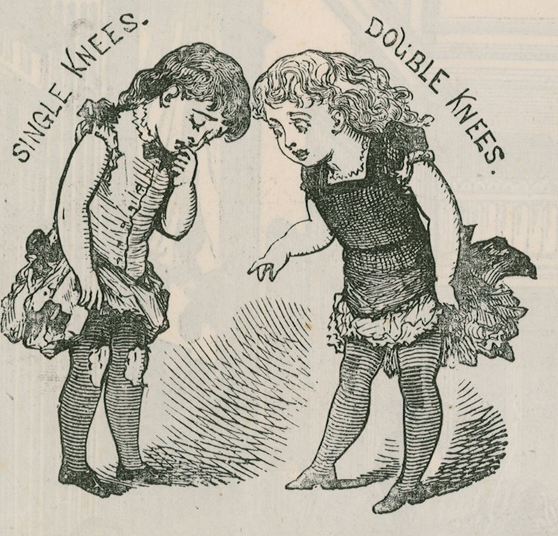 Publicité pour les bas à double genou pour enfants - English School