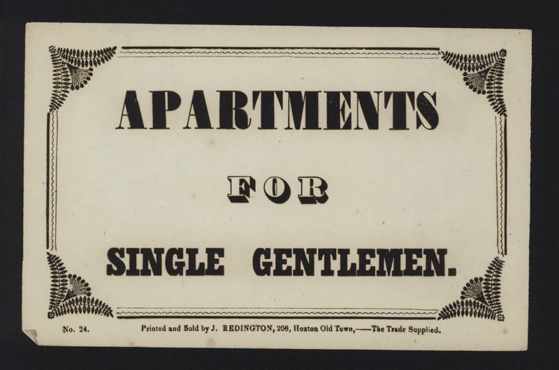 Annonce : Appartements pour hommes seuls (type) - English School
