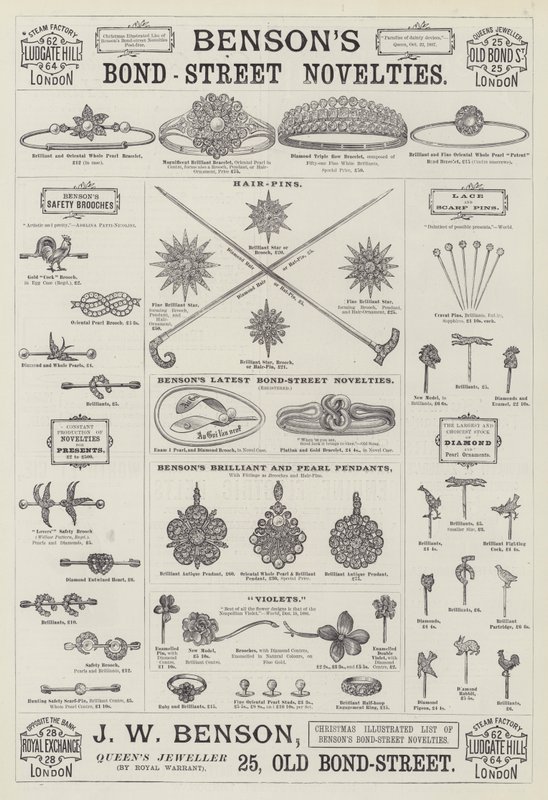 Publicité, J W Benson - English School