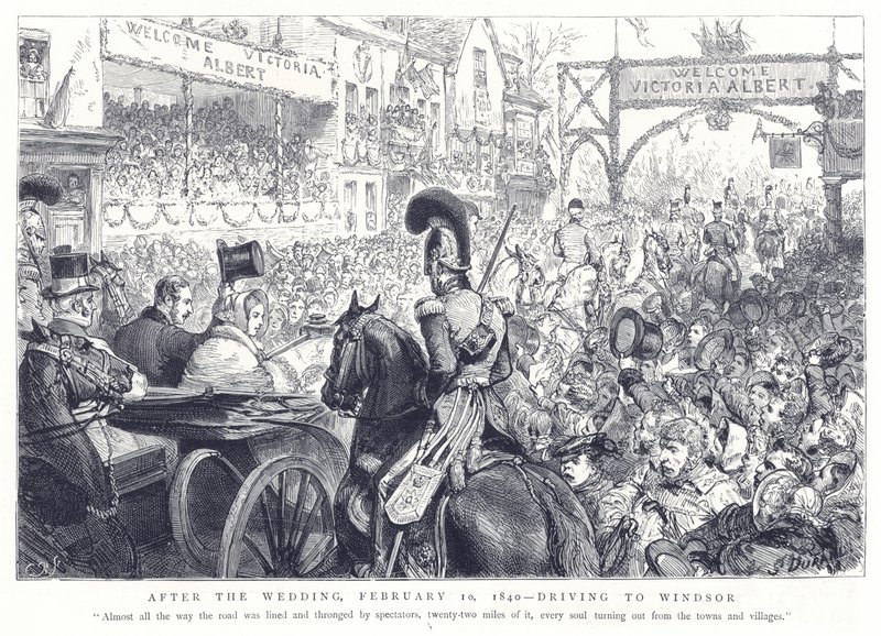 Après le Mariage, 10 février 1840, En Route pour Windsor - English School