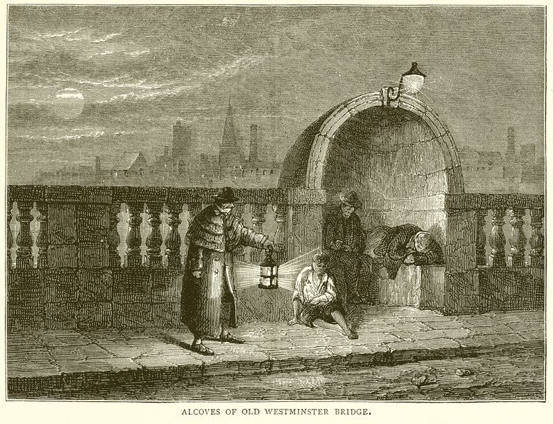 Alcôves du vieux pont de Westminster - English School