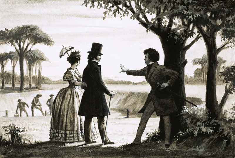 Alexandre Dumas fait le tour de son domaine - English School