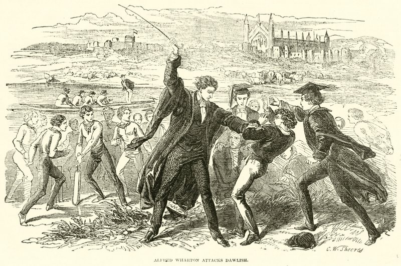 Alfred Wharton attaque Dawlish - English School