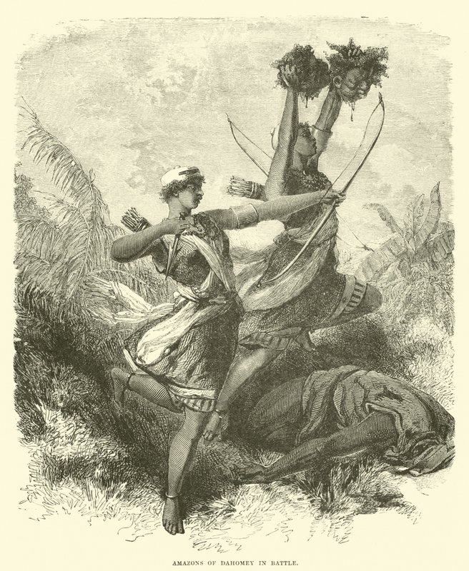 Amazones du Dahomey en bataille - English School
