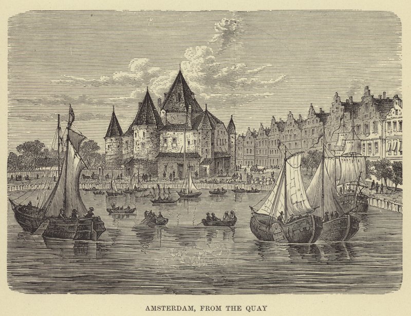 Amsterdam, depuis le quai - English School