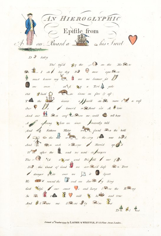 Une épître hiéroglyphique - English School