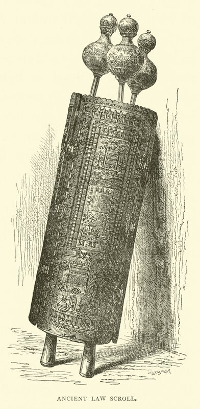 Ancien rouleau de la loi - English School