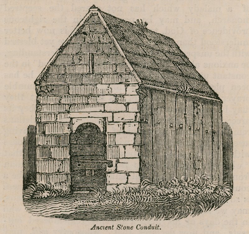 Ancien conduit en pierre - English School