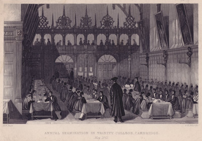 Examen annuel au Trinity College, Cambridge, mai 1842 - English School