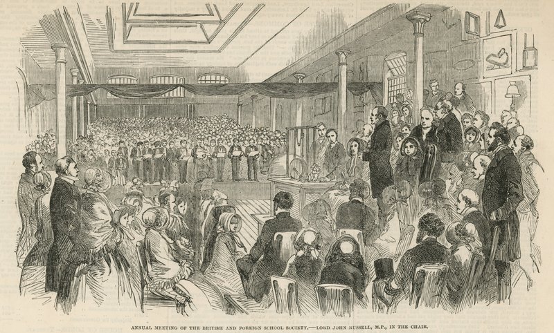Réunion annuelle de la British and Foreign School Society - English School
