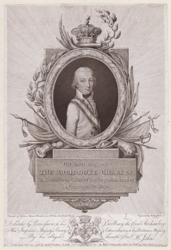Archiduc Charles, duc de Teschen, soldat autrichien - English School