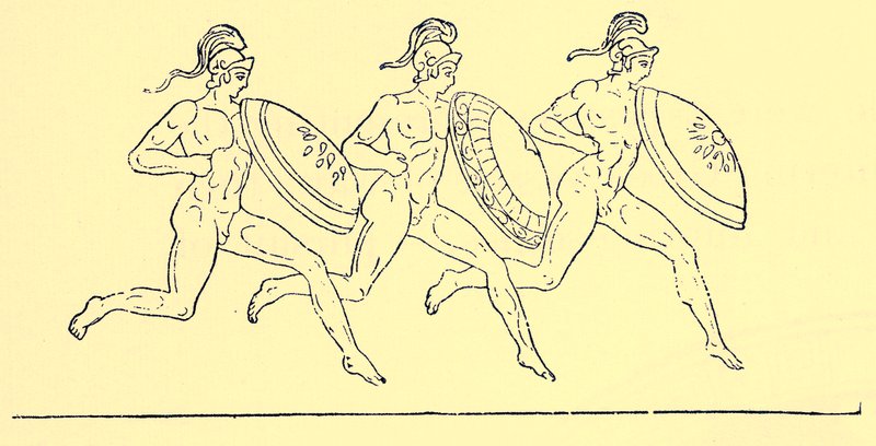 Course armée, illustration de l
