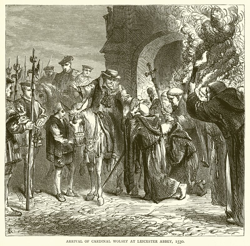 Arrivée du cardinal Wolsey à l