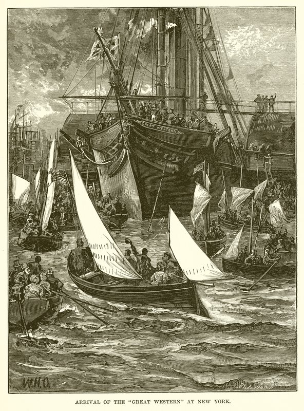Arrivée du Great Western à New York - English School