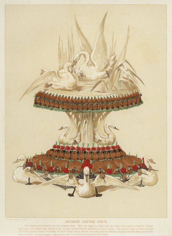 Pièce centrale artistique pour table - English School