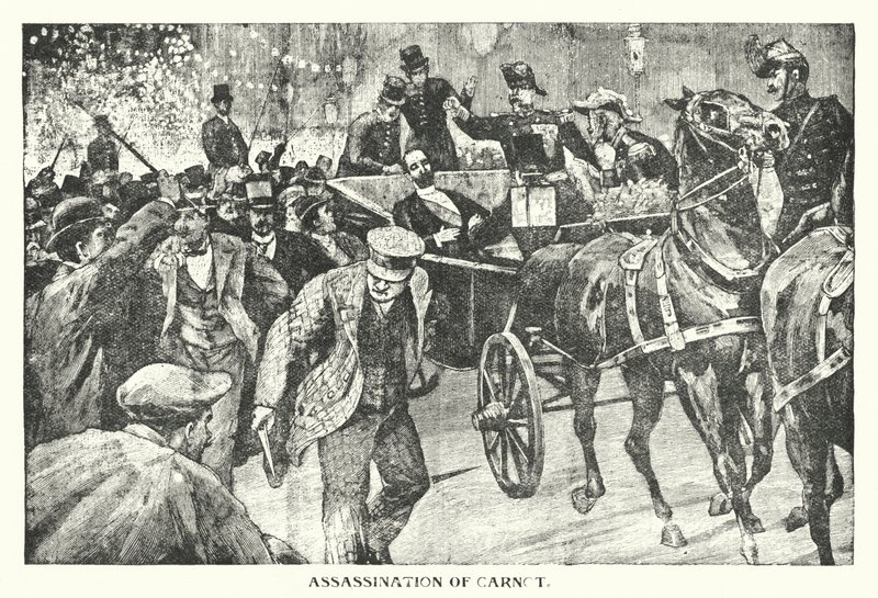 Assassinat de Carnot (gravure) - English School