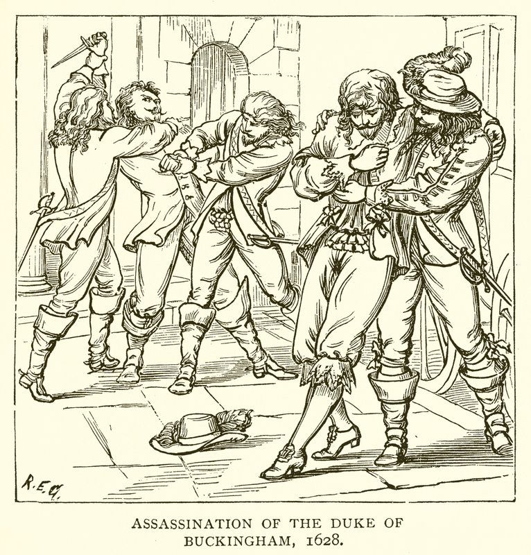 Assassinat du Duc de Buckingham, 1628 - English School