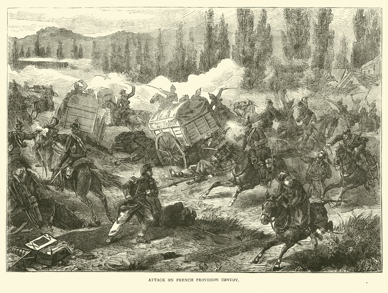 Attaque sur un convoi de provisions français, septembre 1870 - English School