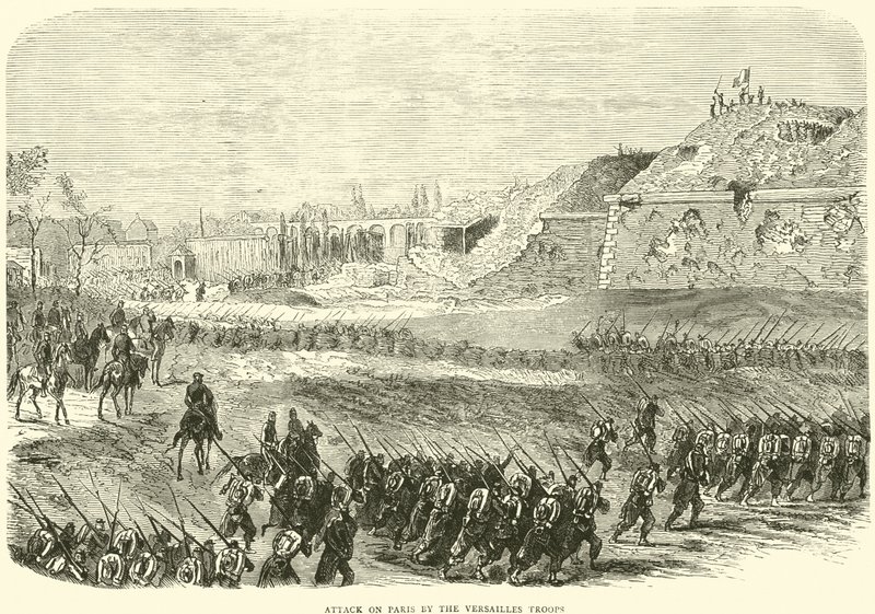 Attaque de Paris par les troupes de Versailles, mars 1871 - English School