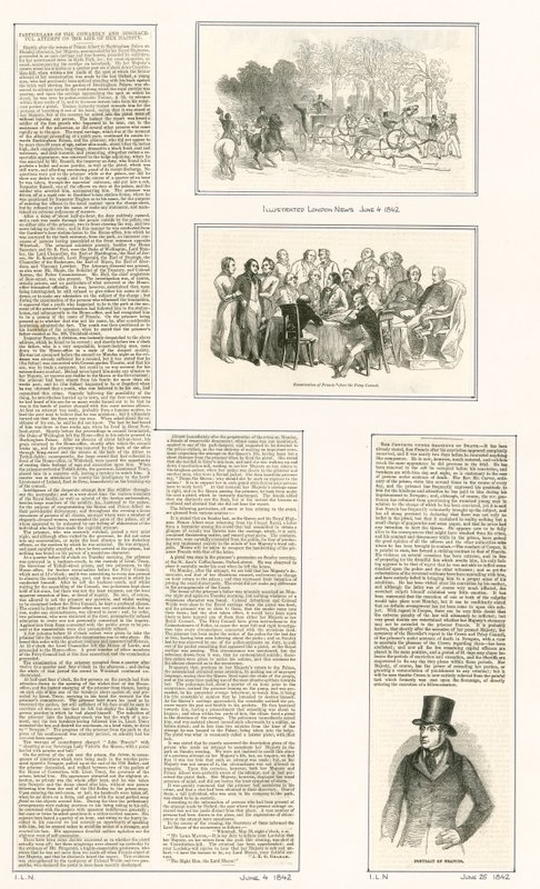 Attentat contre la vie de la reine Victoria, 1842 - English School