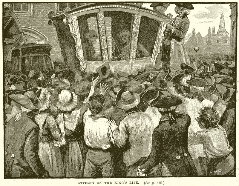 Attentat contre la vie du roi - English School