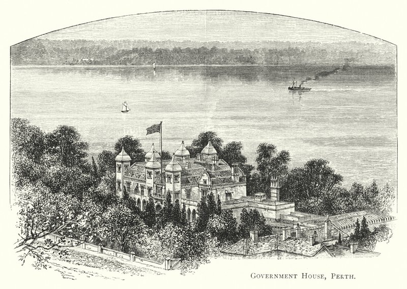 Australie : Government House, Perth (gravure) - English School