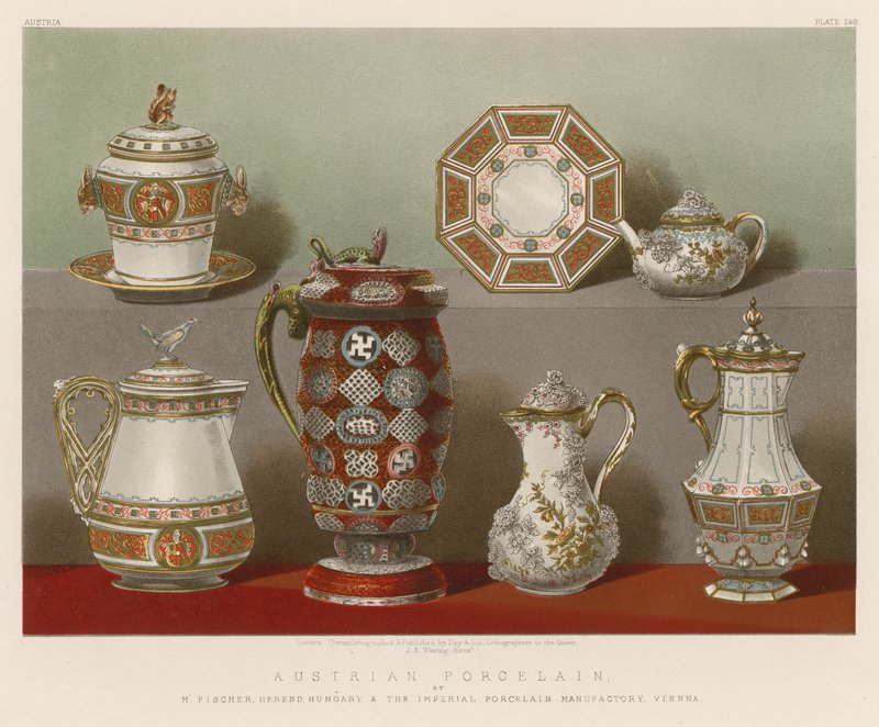 Porcelaine autrichienne - English School