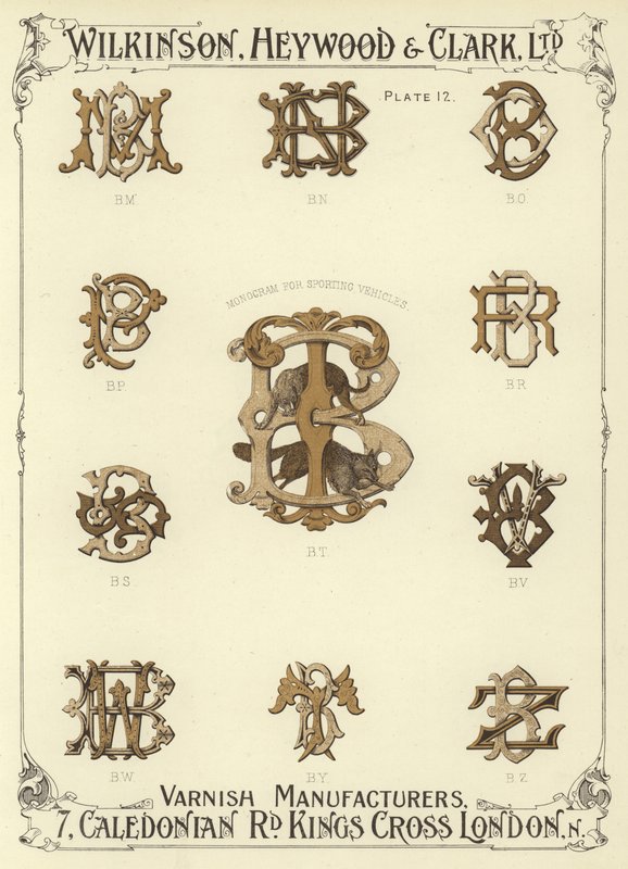 BM, BN, BO, BP, Monogramme pour véhicules sportifs, BT, BR, BS, BV, BW, BY, BZ - English School