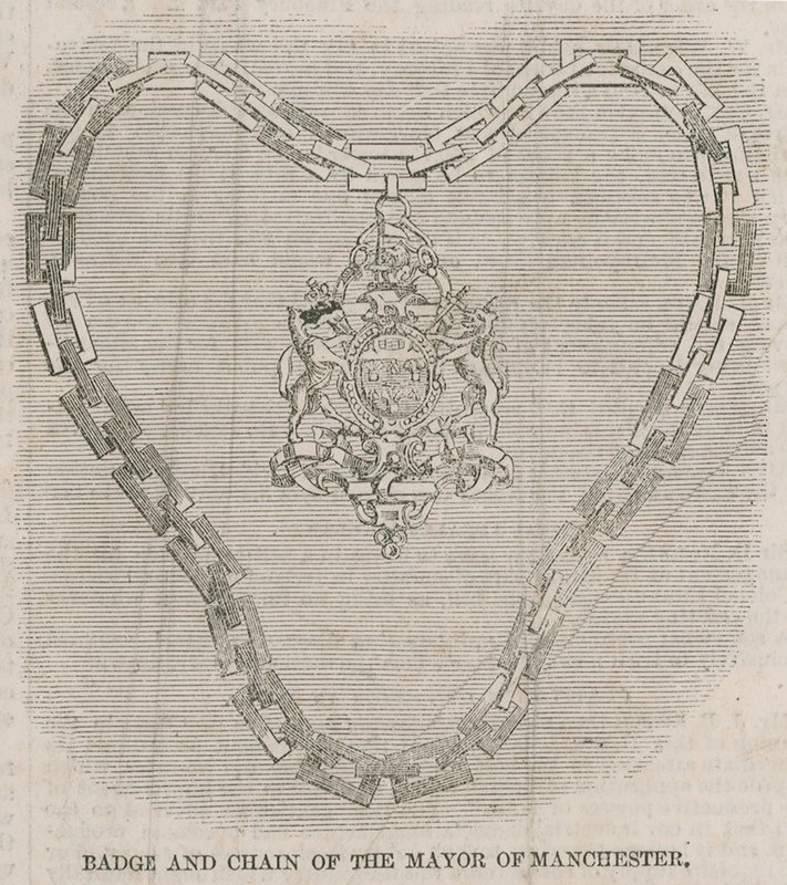 Insigne et chaîne du maire de Manchester - English School