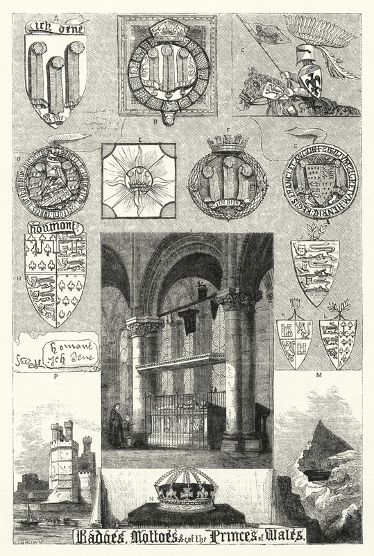 Insignes, Devises etc. des Princes de Galles - English School