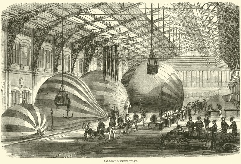 Manufacture de ballons, octobre 1870 - English School