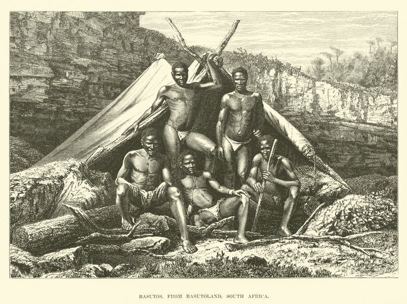 Basutos, du Basutoland, Afrique du Sud - English School