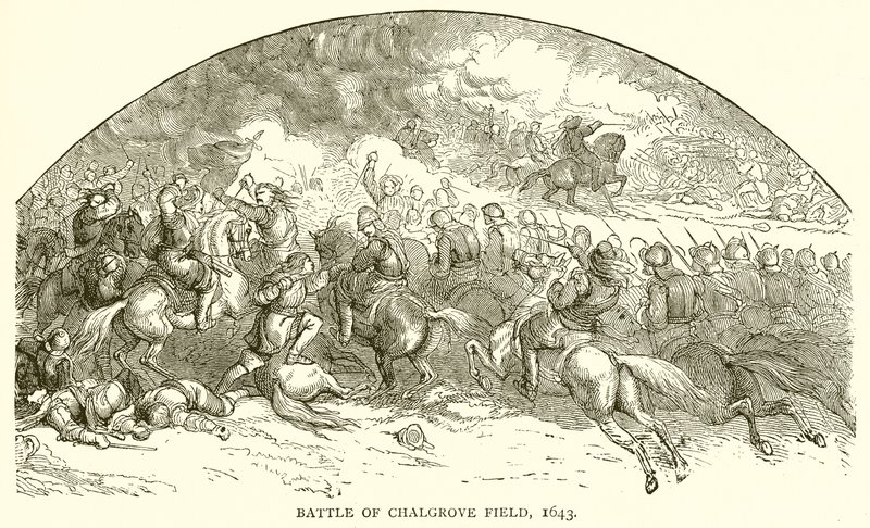 Bataille de Chalgrove Field, 1643 - English School