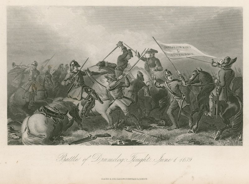 Bataille de Drumclog, combattue le 1er juin 1679 - English School