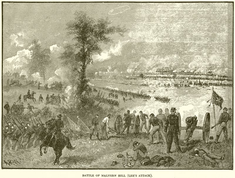 Bataille de Malvern Hill (attaque de Lee) - English School