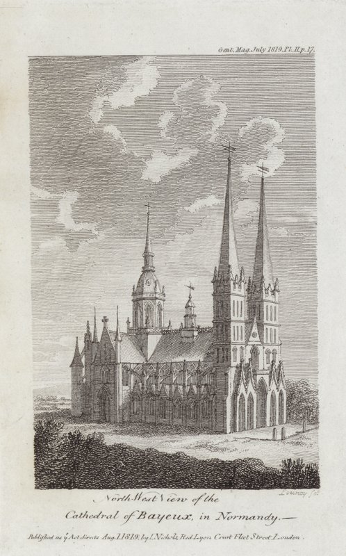 Cathédrale de Bayeux, Normandie, 1819 - English School