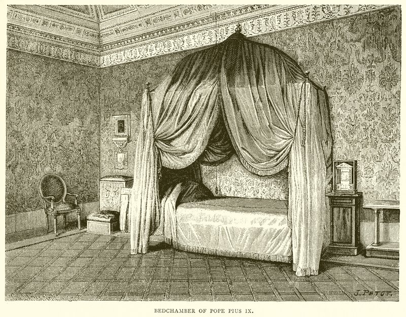 Chambre à coucher du Pape Pie IX - English School