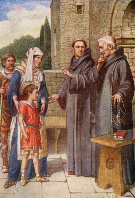 Bède emmené au monastère - English School