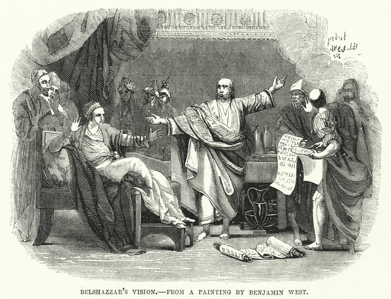 La vision de Belshazzar, d