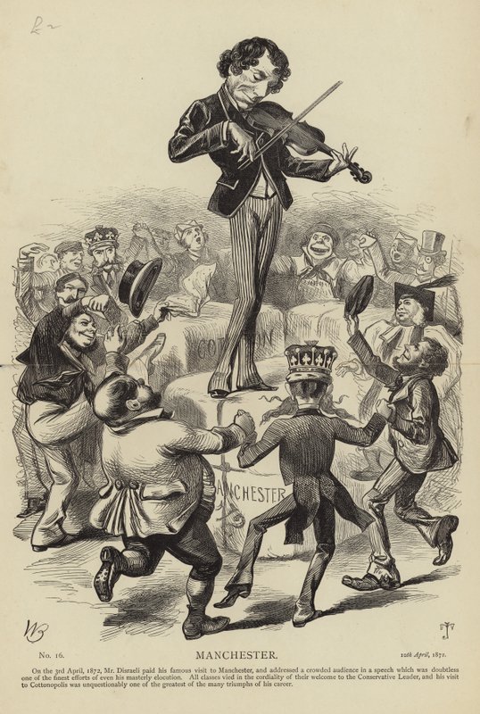 Benjamin Disraeli à Manchester - English School