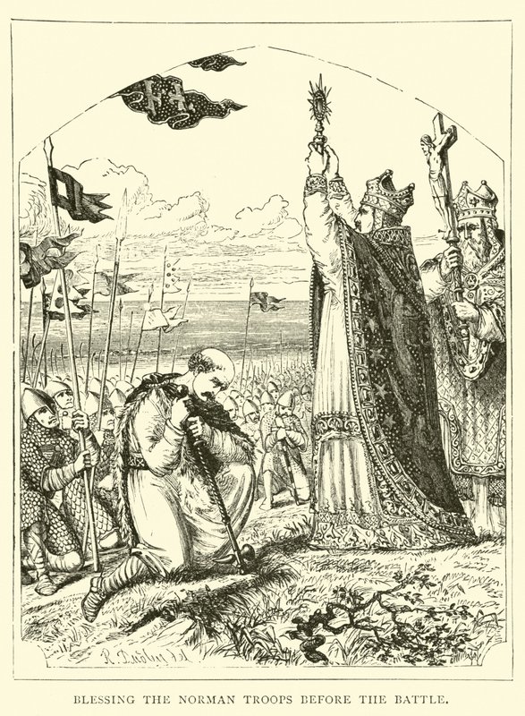 Bénédiction des troupes normandes avant la bataille - English School