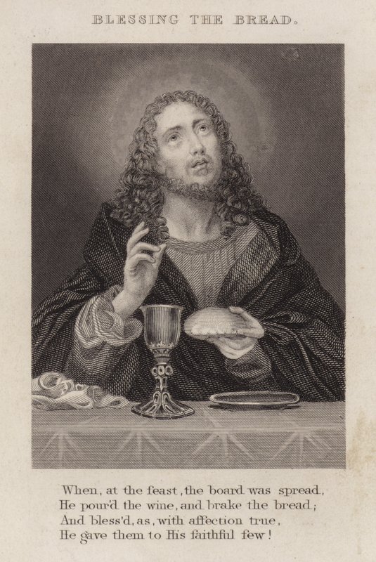 Bénédiction du pain (gravure) - English School