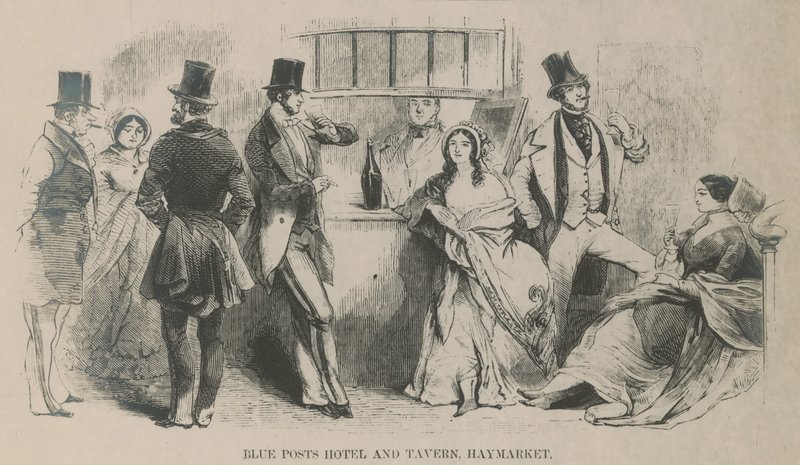 Blue Posts Hotel and Tavern, Haymarket - English School