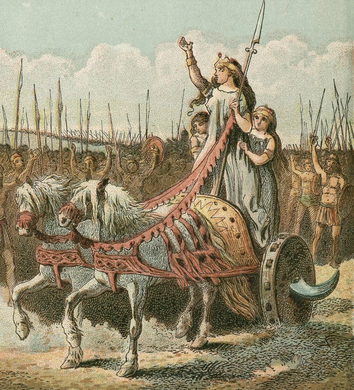 Boadicée et son armée - English School