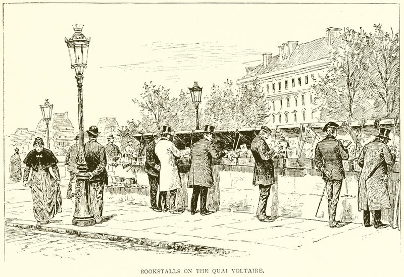 Bouquinistes sur le Quai Voltaire - English School