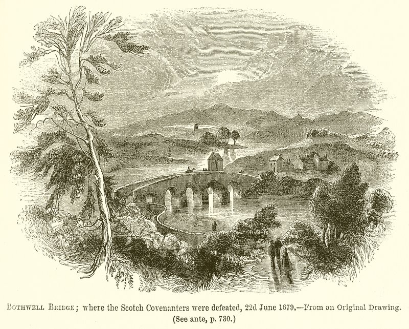 Pont de Bothwell; où les Covenanters écossais furent vaincus, 22 juin 1679 - English School