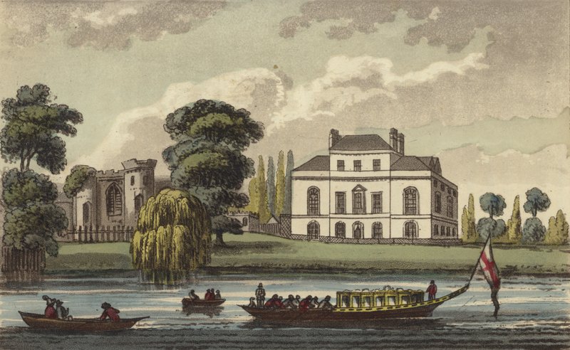 Brandenburg House, Hammersmith, Londres, maison de Caroline de Brunswick, reine du Royaume-Uni et épouse séparée du roi George IV - English School