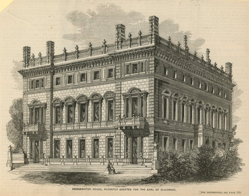 Bridgewater House, récemment érigée pour le comte d