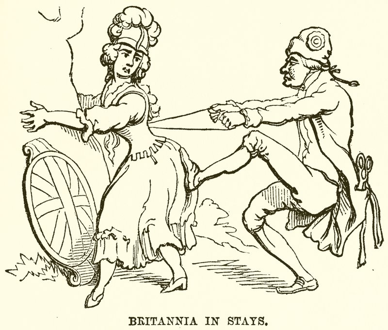 Britannia en corset - English School